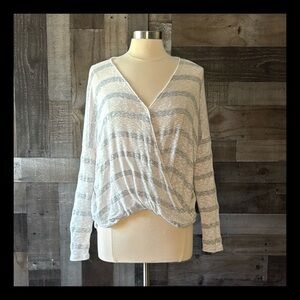 Altar’d State draped top medium coastal cowgirl stripes boho chic low key luxe